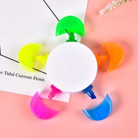 1pc Cute Petal 5 Colors All-in-One Fluorescent Marker