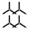 4Pcs Bed Sheet Fastener Holder Triangle Mattress Suspender Straps Grippers Clip For Covers Sofa Cushion