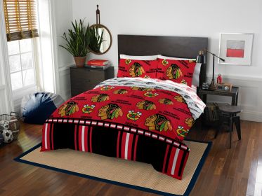 Chicago Blackhawks OFFICIAL NHL Full Bed In Bag Set