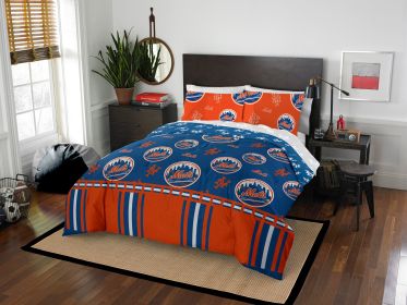 New York Mets OFFICIAL MLB Queen Bed In Bag Set