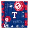 Rangers OFFICIAL MLB "Hexagon" Full/Queen Comforter & Shams Set; 86" x 86"