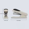 1pc Deli White Desktop Stapler, 20 Sheet Capacity, For Office, School Booklet Or Book Binding, Paper Binding