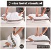 Luxury Queen Bed Pillow Hotel Sleep Hypoallergenic Cotton Fill Machine Washable