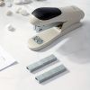 1pc Deli White Desktop Stapler, 20 Sheet Capacity, For Office, School Booklet Or Book Binding, Paper Binding