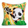 [Kung Fu Panda] Embroidered Applique Pillow Cushion / Floor Cushion (19.7 by 19.7 inches)