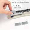 1pc Deli White Desktop Stapler, 20 Sheet Capacity, For Office, School Booklet Or Book Binding, Paper Binding