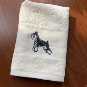 Dog Embroidery Water Absorbing Wash Towel (Option: 7 Style-62x40cm)