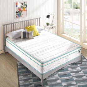 Green Tea Infused Euro Top 12" Innerspring Mattress, Queen (size: 12")