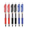 Press And Push Gel Pen 2 Pens + 10 Refills/PACK Bullet 0.5MM, Red, Blue And Black Three Colors Optional