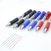 Press And Push Gel Pen 2 Pens + 10 Refills/PACK Bullet 0.5MM, Red, Blue And Black Three Colors Optional