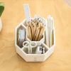 360Â° Rotating Pen Holder Desk Accessories Large Capacity Pencil Storage Box Desktop Organizer School Office Stationery