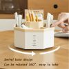 360Â° Rotating Pen Holder Desk Accessories Large Capacity Pencil Storage Box Desktop Organizer School Office Stationery